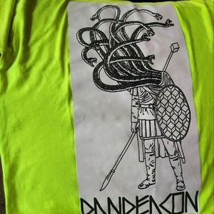 Dan Deacon Huge Graphic 'Spiderman of the Rings' Era Y2K Green in MEDIUM
